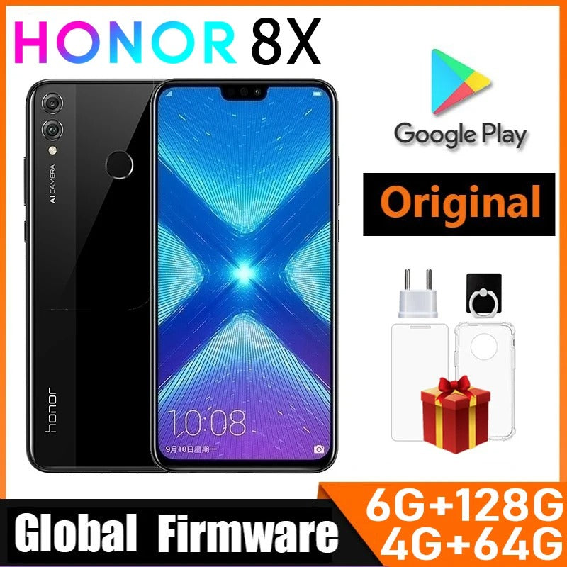HONOR 8X (Used) – 6.5'' Display, Kirin 710, 20MP Dual Camera, Global Version, Fingerprint Unlock.