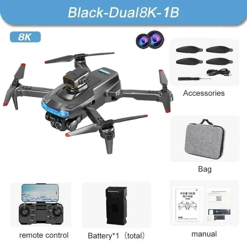 Xiaomi P15 Drone Professional 4K Dual-Camera GPS HD Aerial Photography Omnidirectional Obstacle Avoidance Optical Position - Buglass