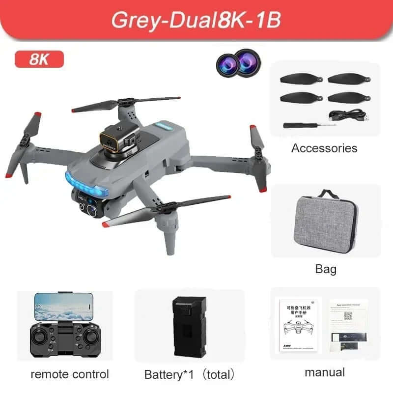 Xiaomi P15 Drone Professional 4K Dual-Camera GPS HD Aerial Photography Omnidirectional Obstacle Avoidance Optical Position - Buglass