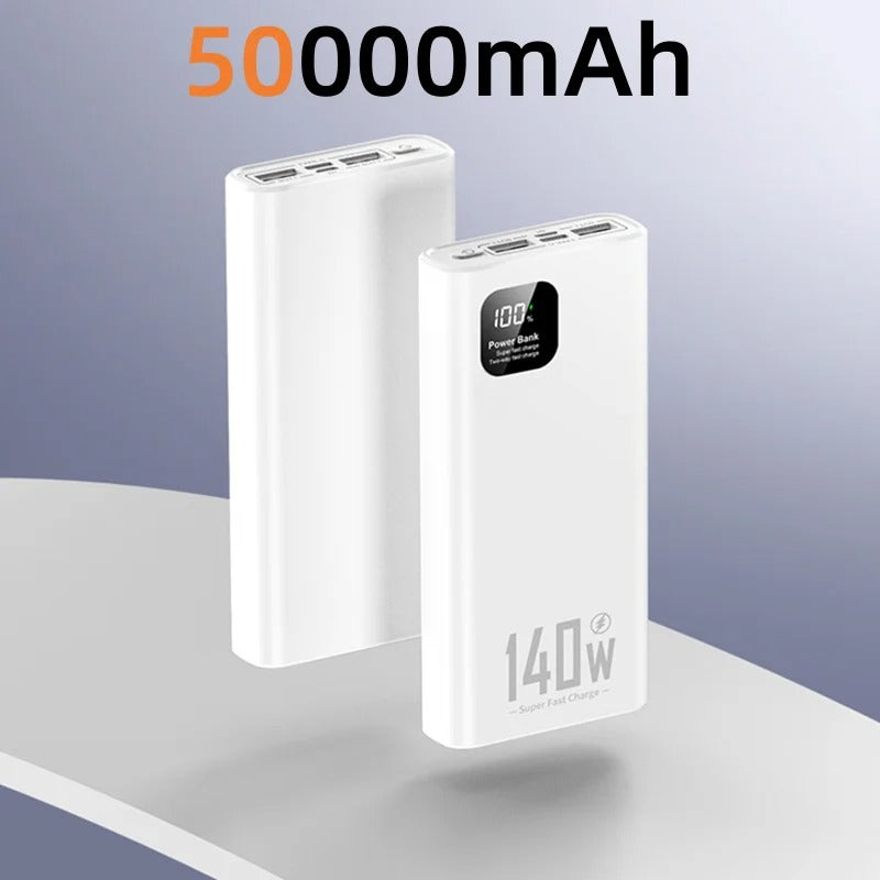 500000mAh High Capacity Power Bank 140W PD 22.5W Super Fast Charging Portable Battery Charger for iPhone 12-17 Samsung