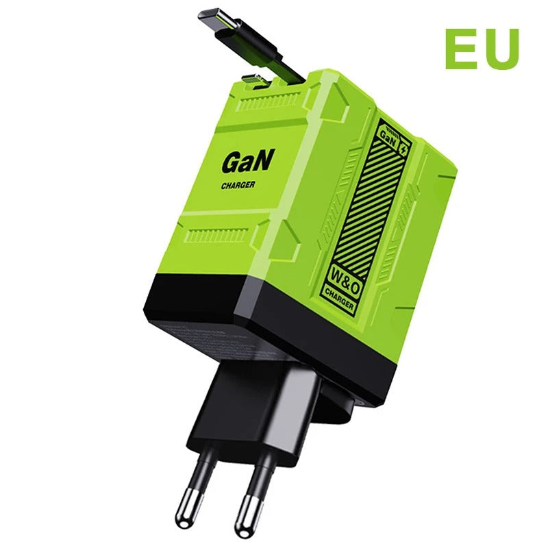 Advanced Dual PD USB GaN Charger, 20W Fast-charge Compatible for 14, 15, 16
