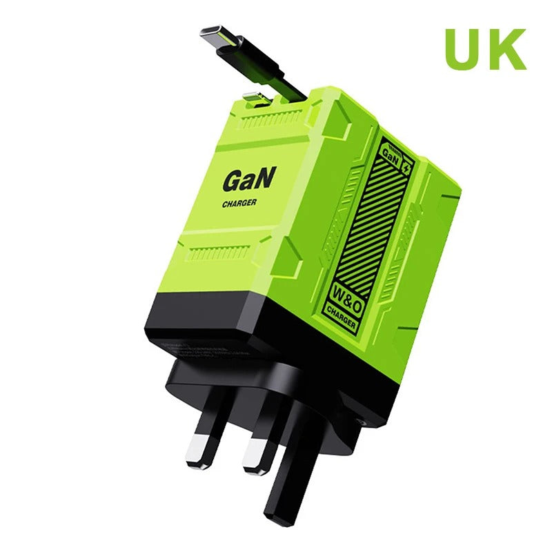 Advanced Dual PD USB GaN Charger, 20W Fast-charge Compatible for 14, 15, 16