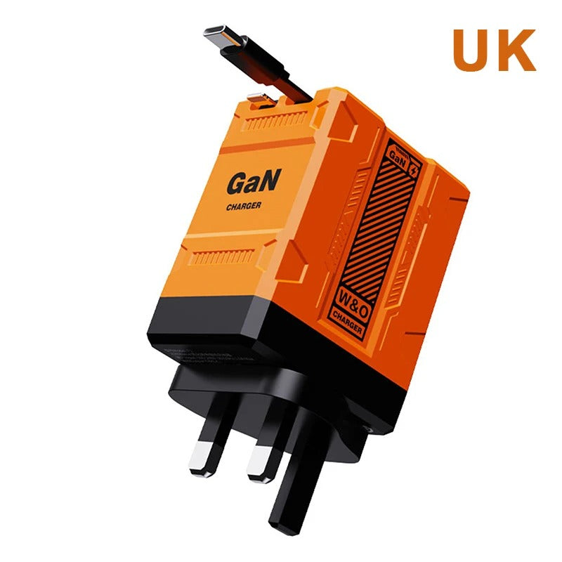 Advanced Dual PD USB GaN Charger, 20W Fast-charge Compatible for 14, 15, 16