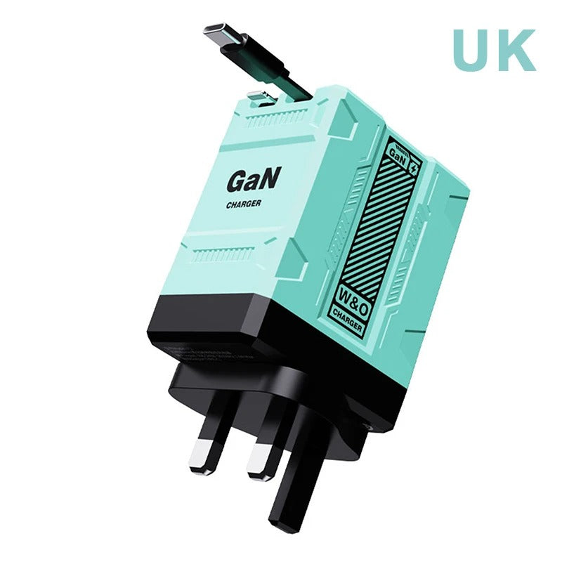Advanced Dual PD USB GaN Charger, 20W Fast-charge Compatible for 14, 15, 16