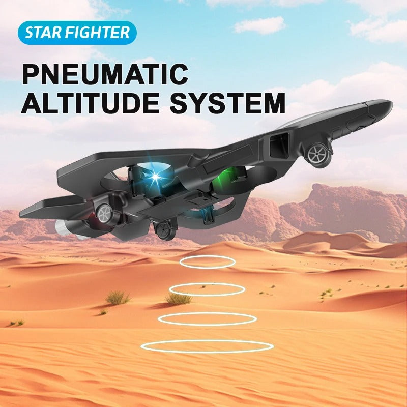 Glider Flying Helicopter RC Hobby Jet Plane 2.4G Stunt Remote Control Foam Fighter Airplane Toy With Light - Buglass