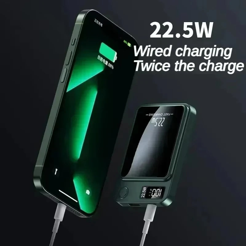 Xiaomi 200000mAh Power Bank Magnetic Wireless 22.5W Ultra Capacity Super Fast Charging Power Bank For IPhone16 Samsung 2025 - Buglass