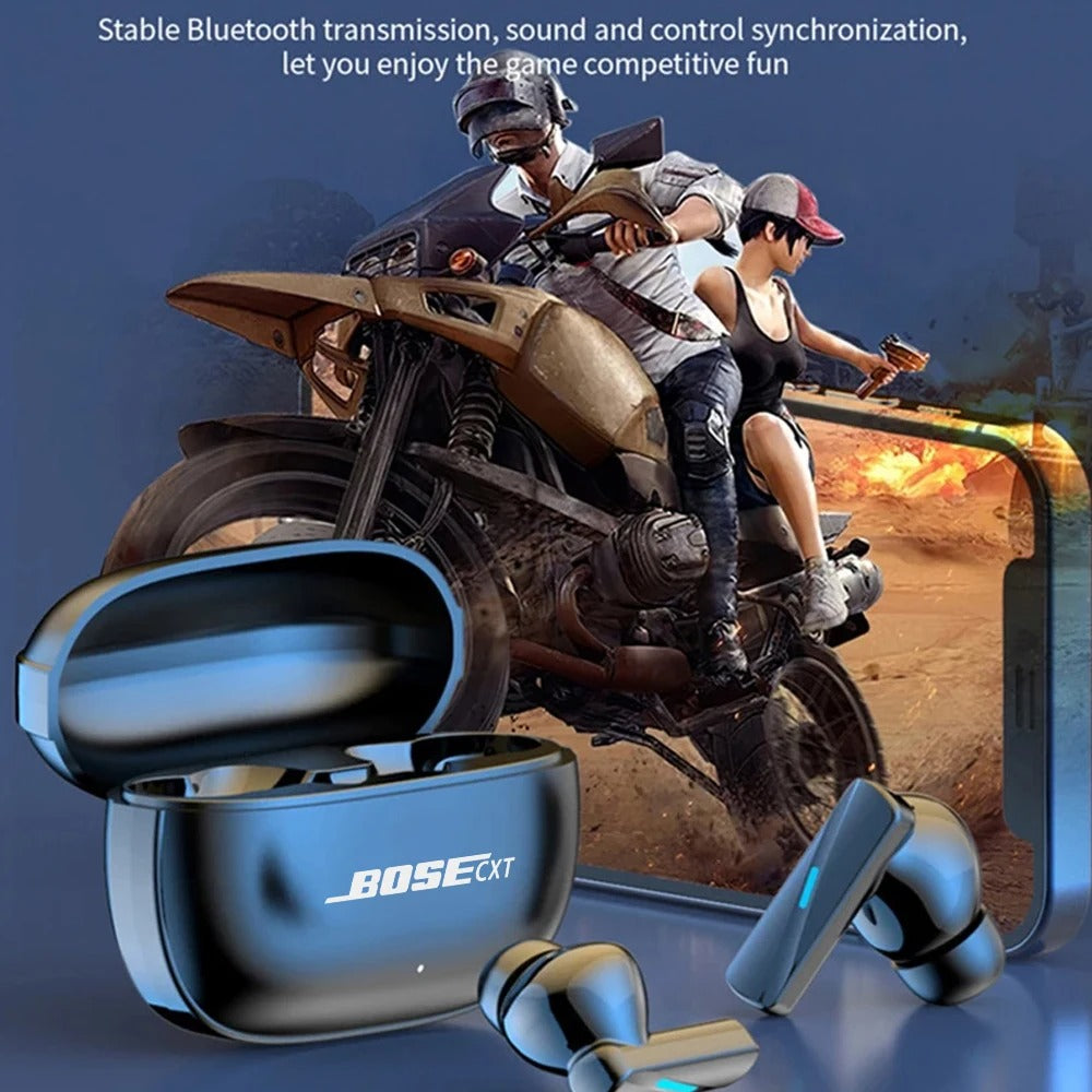 Bosecxt Wireless Bluetooth Headphone In-ear Earplugs Sleep Noise Reduction Sliding Cover Headset Sports Game Earphones With Mic