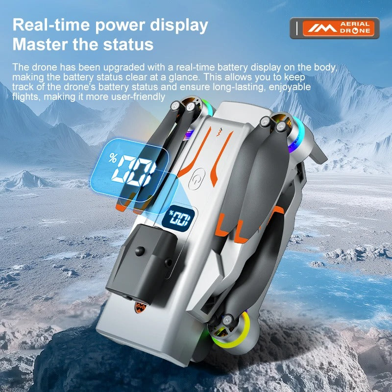 Foldable New M4 RC Drones With 4K/8K Professional 1080P Wide Angle HD Cameras Aerial Photography WIFI FPV Height Hold Quadcopter