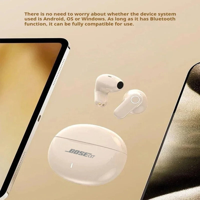 BOSECXT M21S TWS Bluetooth Headphones Wireless High Sound Quality HiFi Ultra Long Battery Life Half In-ear Earbuds Mini Portable