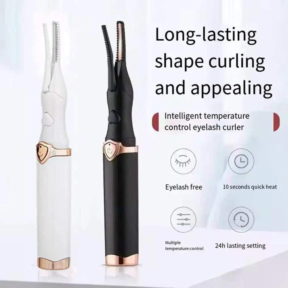 Heated Eyelash Curler – 3 Heat Settings for Long-Lasting Lift | USB Rechargeable