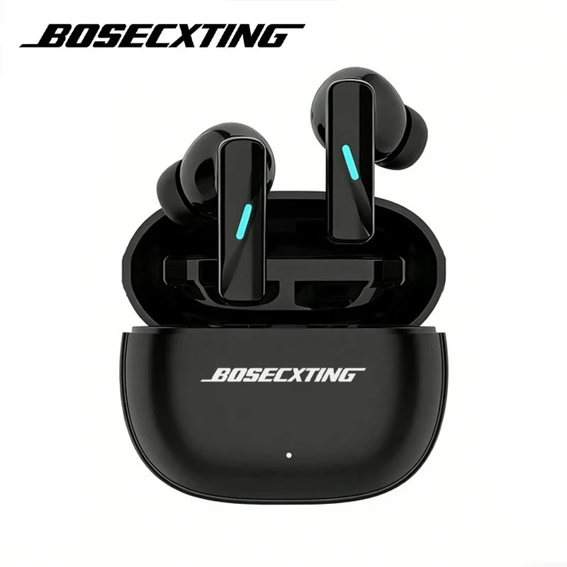 Bosecxting Wireless Bluetooth Headphone In-ear Earplugs New Noise Reduction Sliding Cover Headset Sports Game Earphones With Mic
