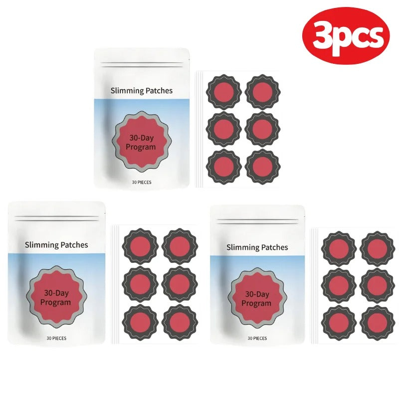 Herbal Abdomen Fat Burning Stickers For Weight Loss 30-Day Detox Slimming Patches Moisturizing Natural Slimming Belly Patches