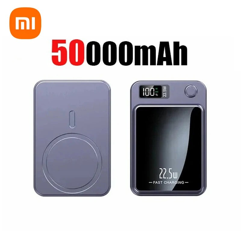 Xiaomi 200000mAh Power Bank Magnetic Wireless 22.5W Ultra Capacity Super Fast Charging Power Bank For IPhone16 Samsung 2025 - Buglass