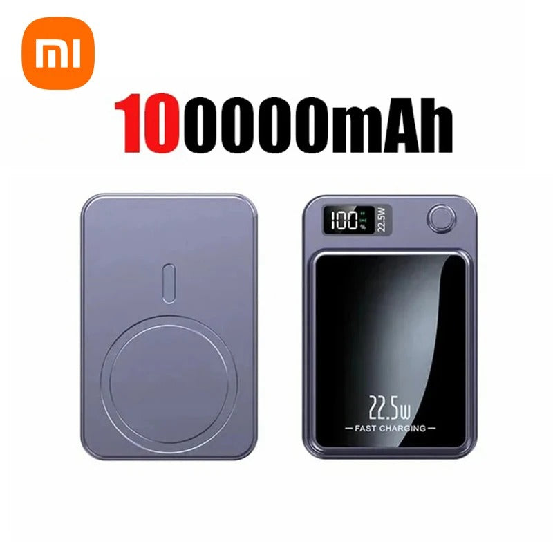 Xiaomi 200000mAh Power Bank Magnetic Wireless 22.5W Ultra Capacity Super Fast Charging Power Bank For IPhone16 Samsung 2025 - Buglass
