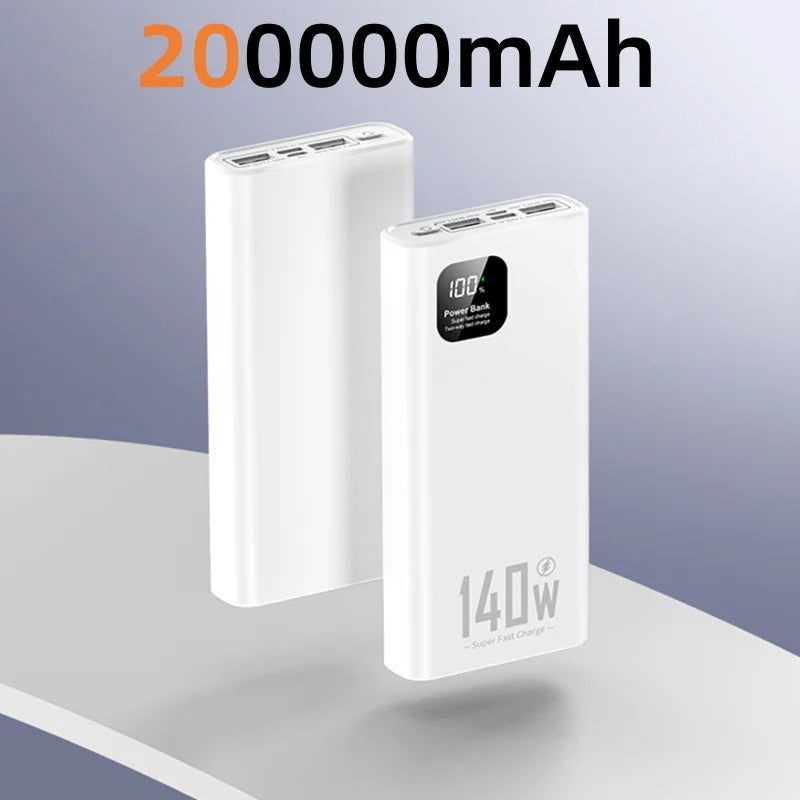 500000mAh High Capacity Power Bank 140W PD 22.5W Super Fast Charging Portable Battery Charger for iPhone 12-17 Samsung