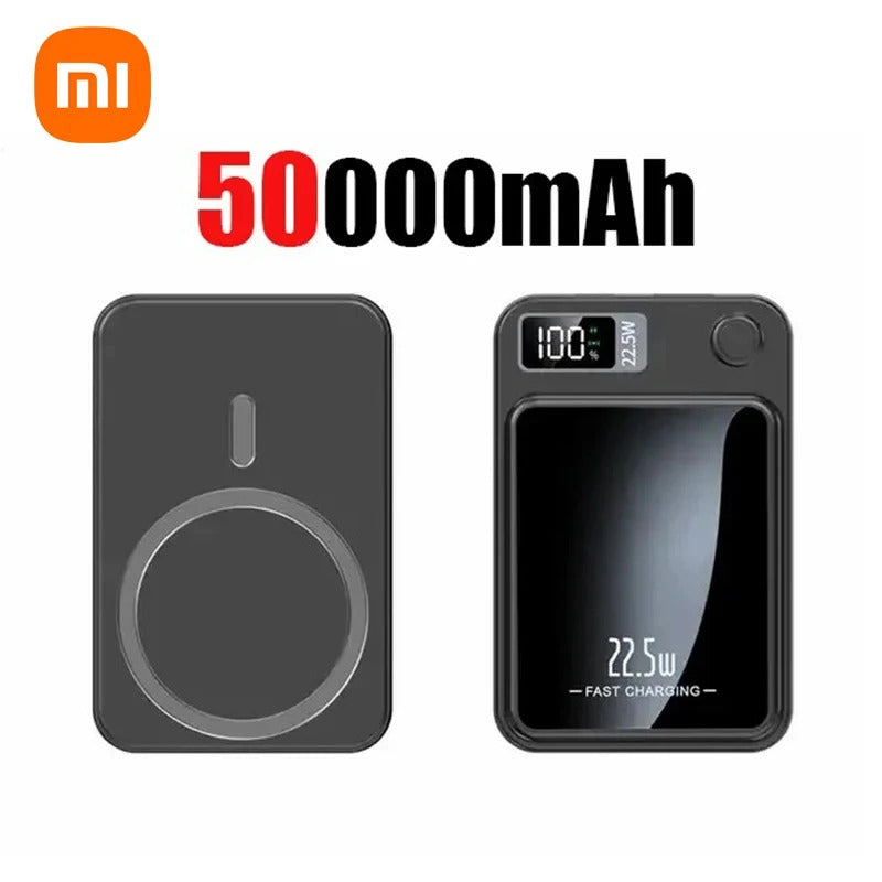 Xiaomi 200000mAh Power Bank Magnetic Wireless 22.5W Ultra Capacity Super Fast Charging Power Bank For IPhone16 Samsung 2025 - Buglass