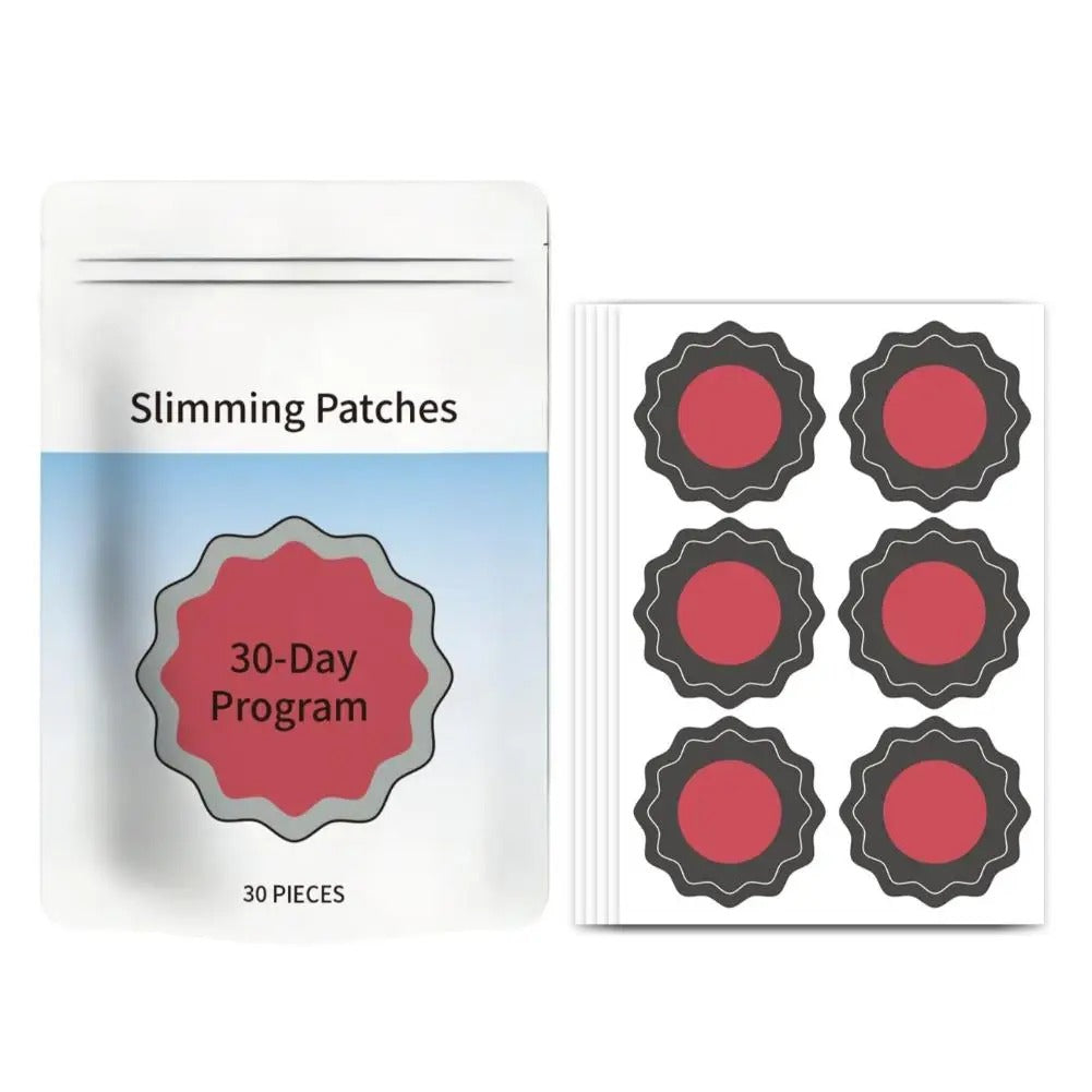 Herbal Abdomen Fat Burning Stickers For Weight Loss 30-Day Detox Slimming Patches Moisturizing Natural Slimming Belly Patches