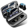 Bluetooth 5.3 Wireless Earbuds, IPX7 Waterproof Sports Earphones with Stereo Bass, In-Ear Noise Cancelling Mic, 140H Playtime.
