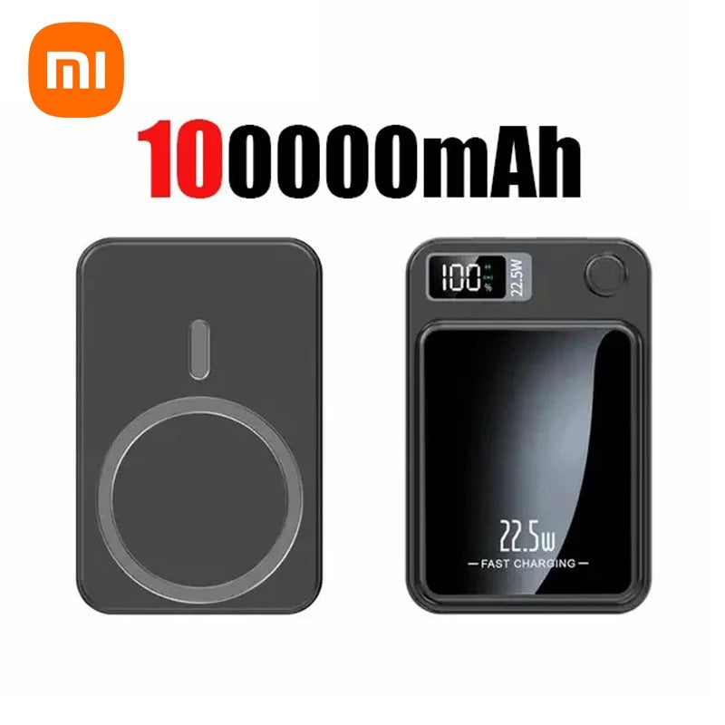 Xiaomi 200000mAh Power Bank Magnetic Wireless 22.5W Ultra Capacity Super Fast Charging Power Bank For IPhone16 Samsung 2025 - Buglass