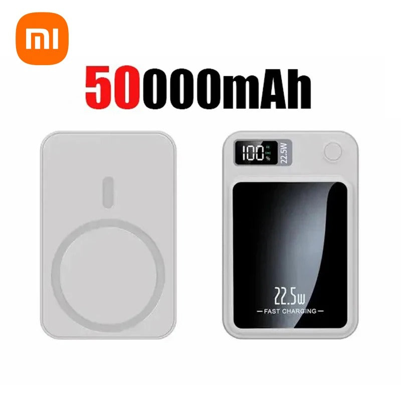 Xiaomi 200000mAh Power Bank Magnetic Wireless 22.5W Ultra Capacity Super Fast Charging Power Bank For IPhone16 Samsung 2025 - Buglass