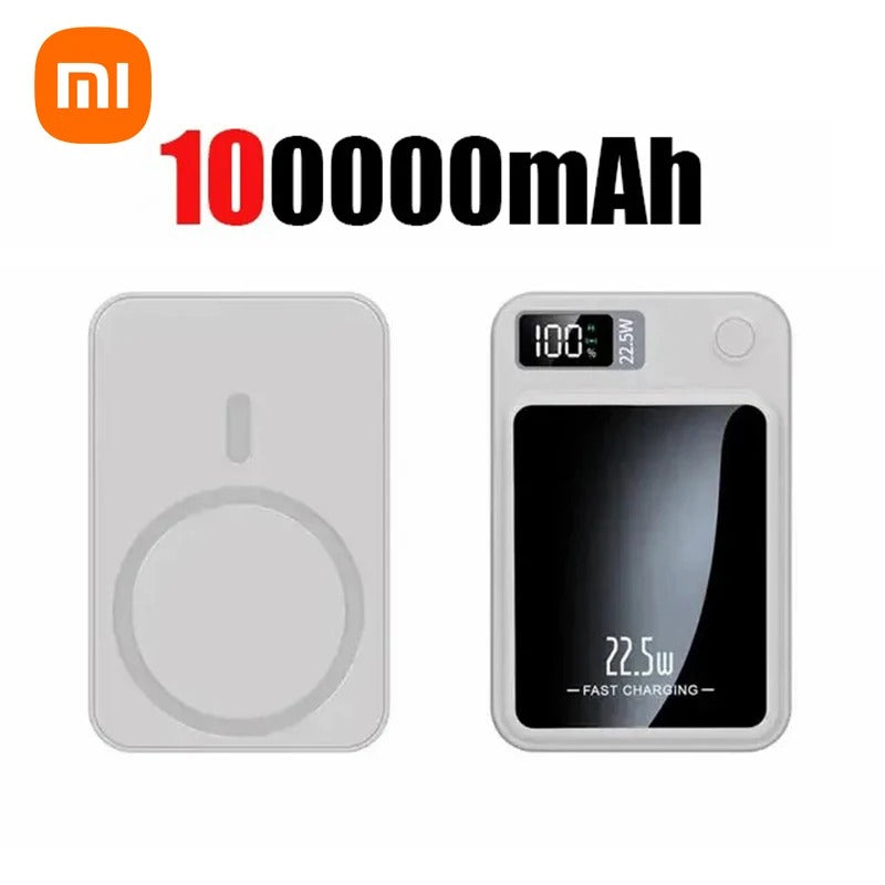 Xiaomi 200000mAh Power Bank Magnetic Wireless 22.5W Ultra Capacity Super Fast Charging Power Bank For IPhone16 Samsung 2025 - Buglass