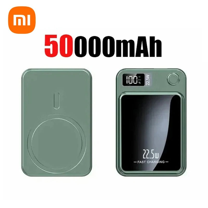 Xiaomi 200000mAh Power Bank Magnetic Wireless 22.5W Ultra Capacity Super Fast Charging Power Bank For IPhone16 Samsung 2025 - Buglass