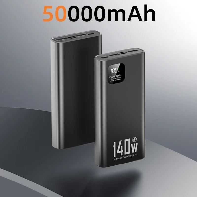 500000mAh High Capacity Power Bank 140W PD 22.5W Super Fast Charging Portable Battery Charger for iPhone 12-17 Samsung