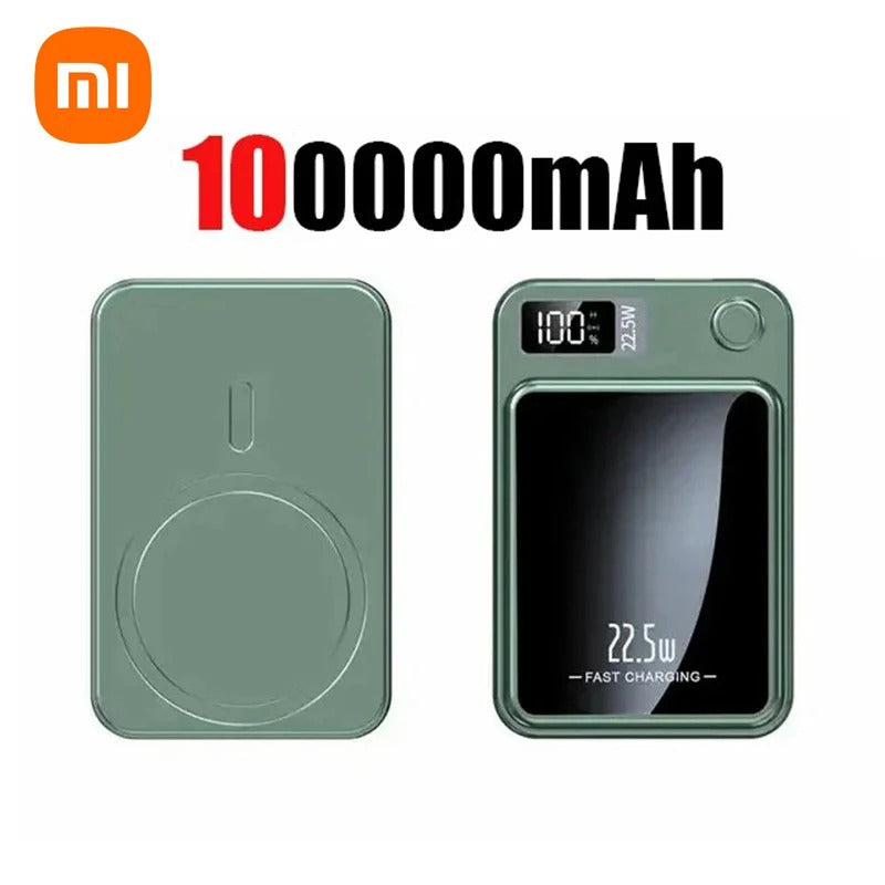Xiaomi 200000mAh Power Bank Magnetic Wireless 22.5W Ultra Capacity Super Fast Charging Power Bank For IPhone16 Samsung 2025 - Buglass